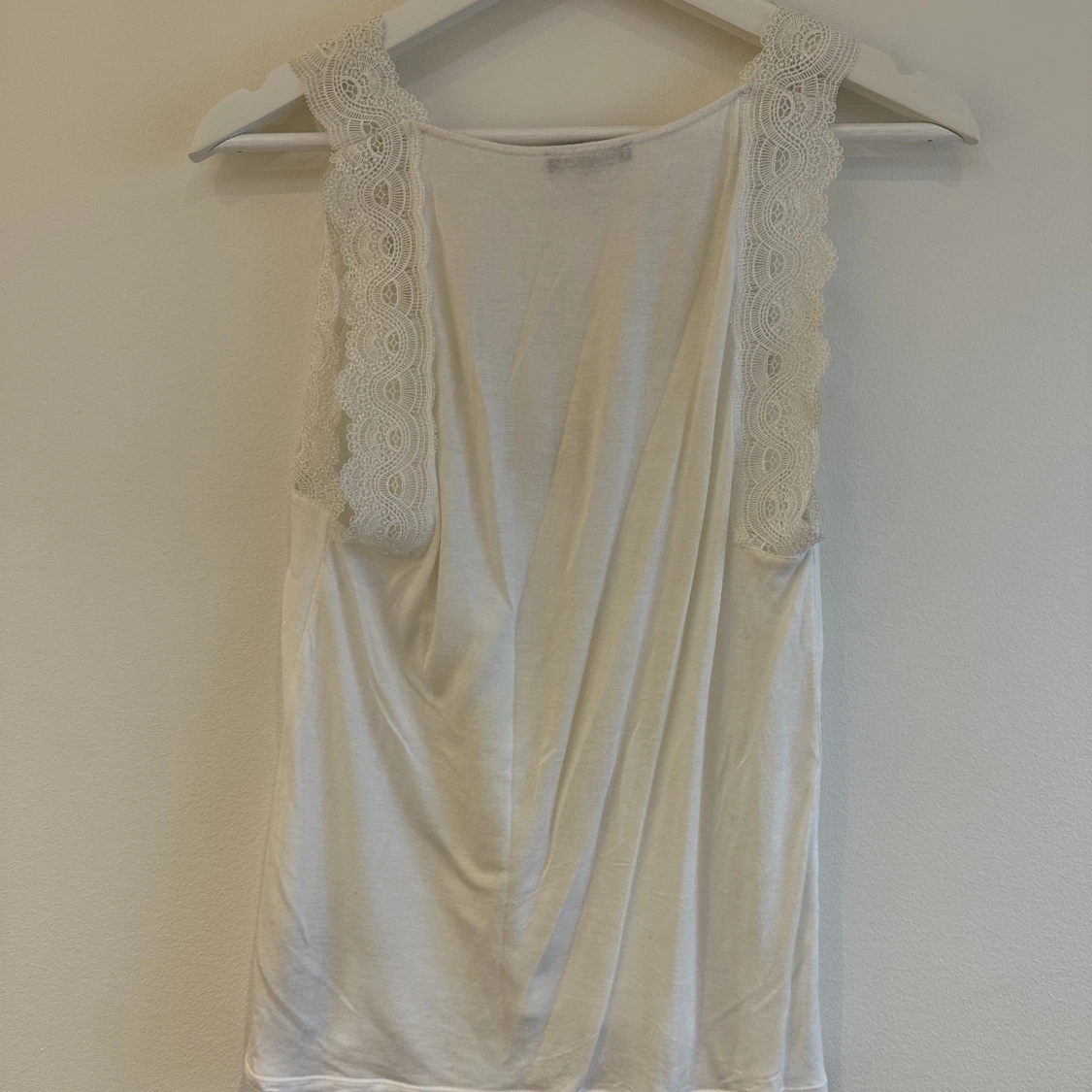 Vitt spets linne - 90