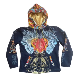 christian audigier hoodie - snygg hoodie från christian audigier (ed hardy) Strl M på lapp men mer en S. Så passar XS och S eller mindre. Enda  som saknas är detaljen på dragkedjan annars bra skick. Köparen står för frakt. Använd gärna ”köp nu” <3