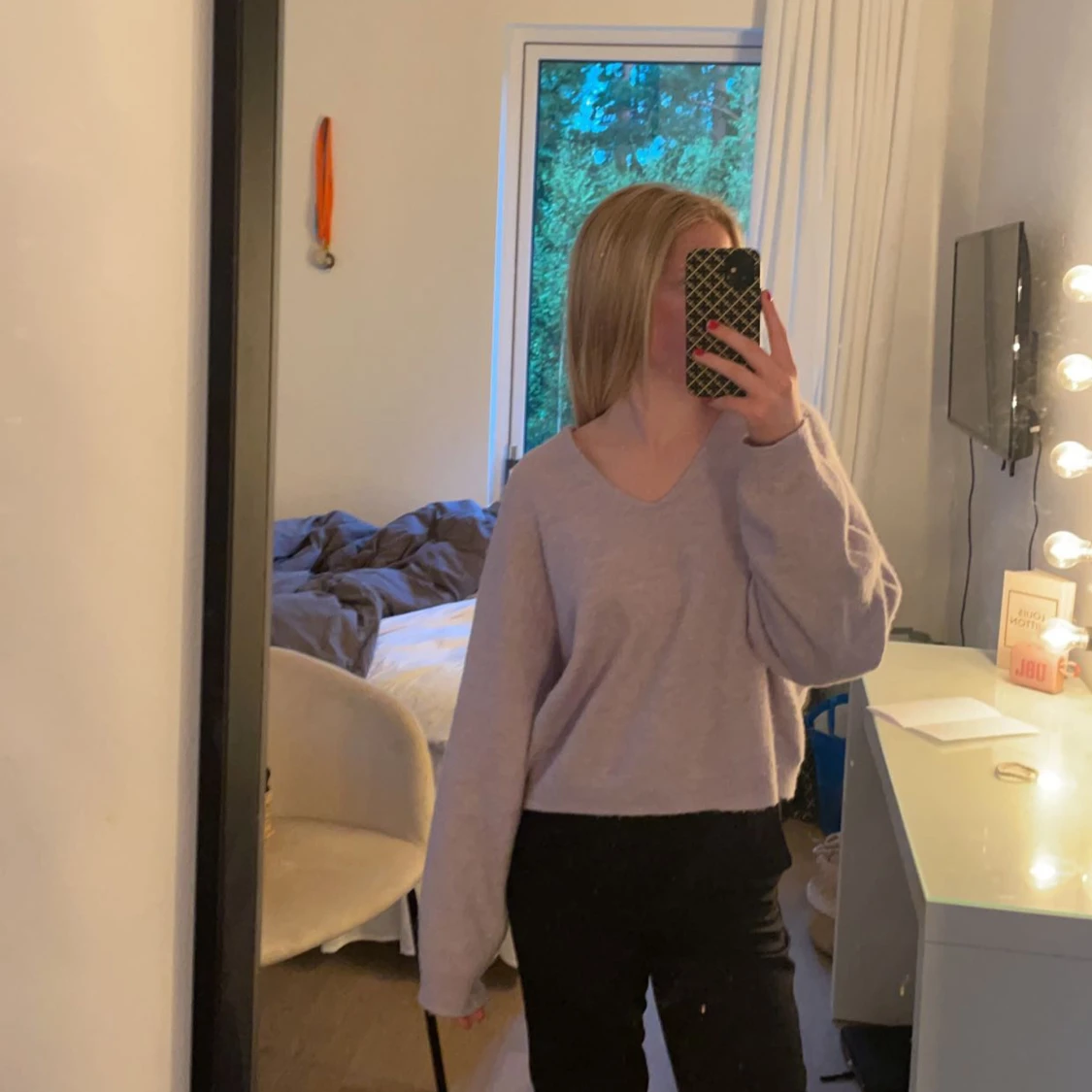 Stickad tröja💜 - 91