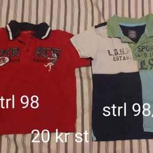 Barnkläder - Tshirt med krage strl 98 20 kr st Tshirtar strl 98/104 10 kr st