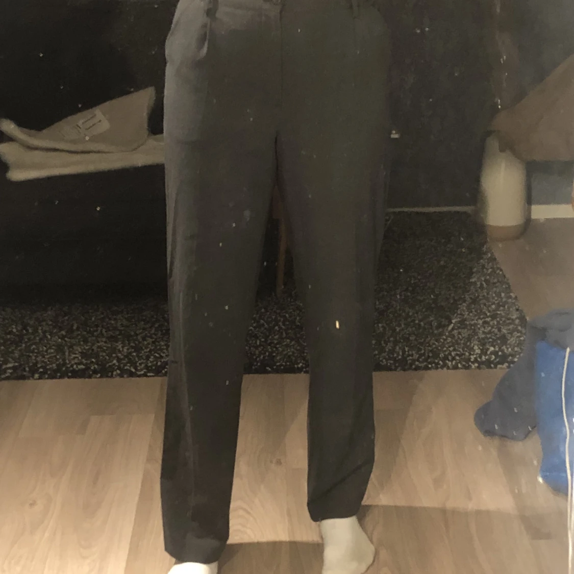 Gråa kostym byxor