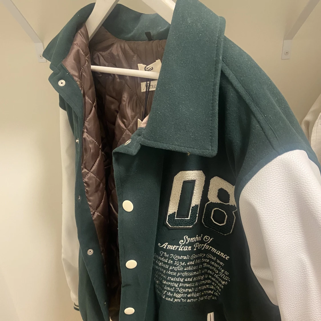 Jaded London - Neutrals Varsity Jacket - 90