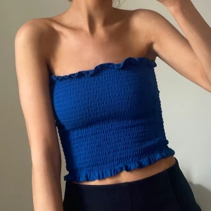 Blå tubtopp - Blå tubtopp från hm i storlek S