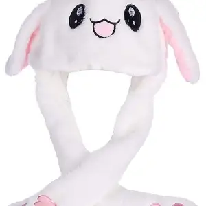 Bunny hat with ears that moves , in good condition and cute . Text before buying , can discuss price