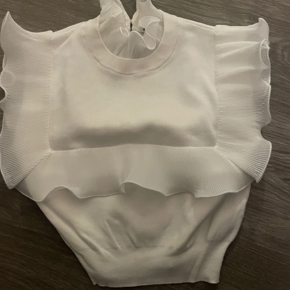 Vit stickad topp - 91