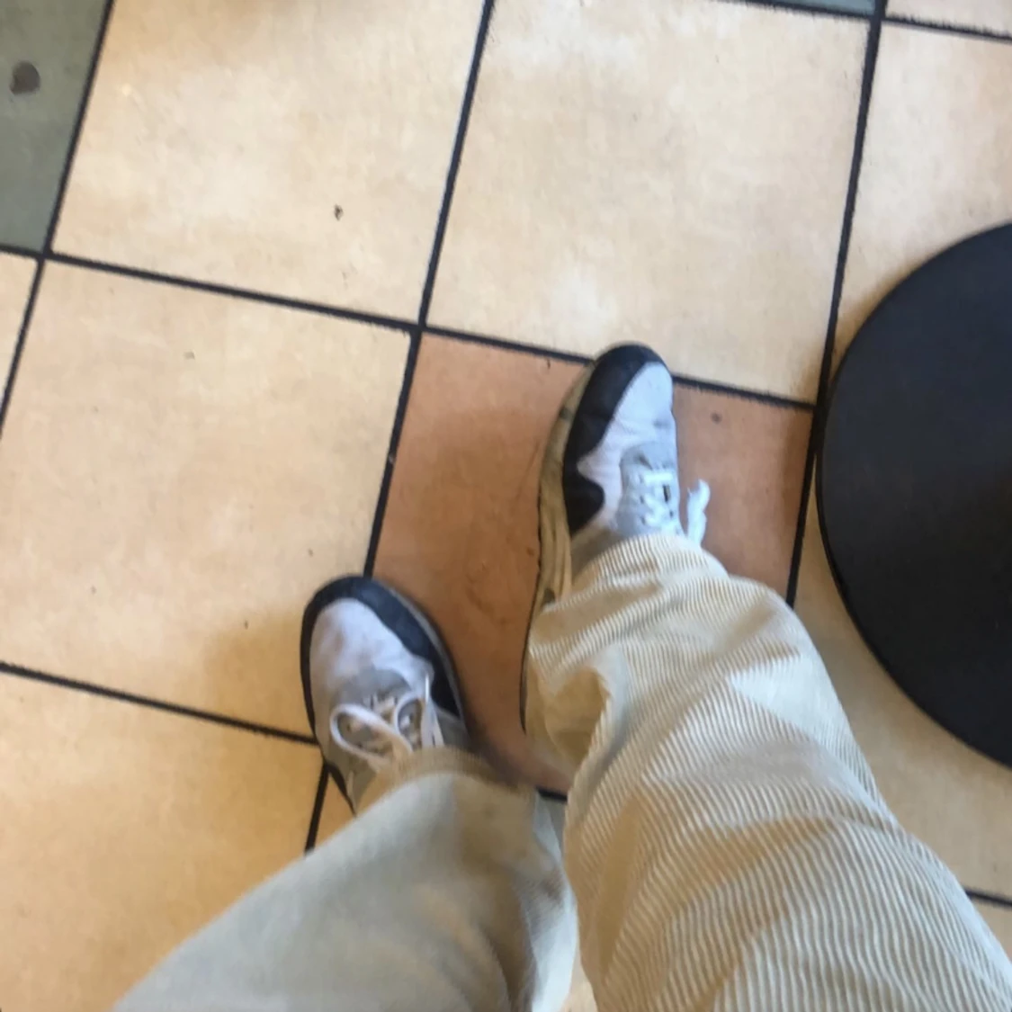 Baggy beige Manchester byxor 