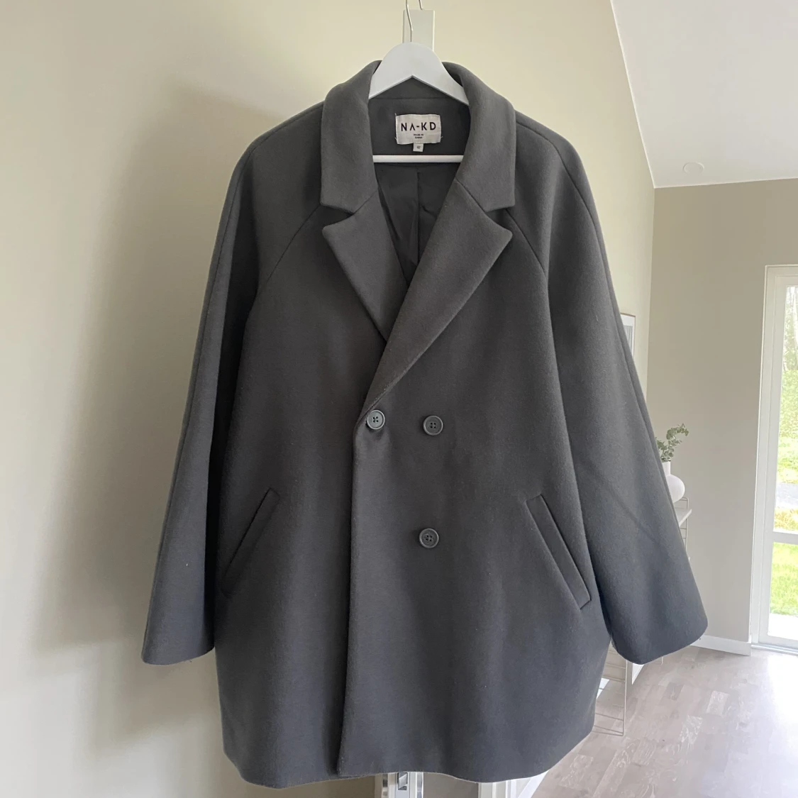 Grå oversized kappa