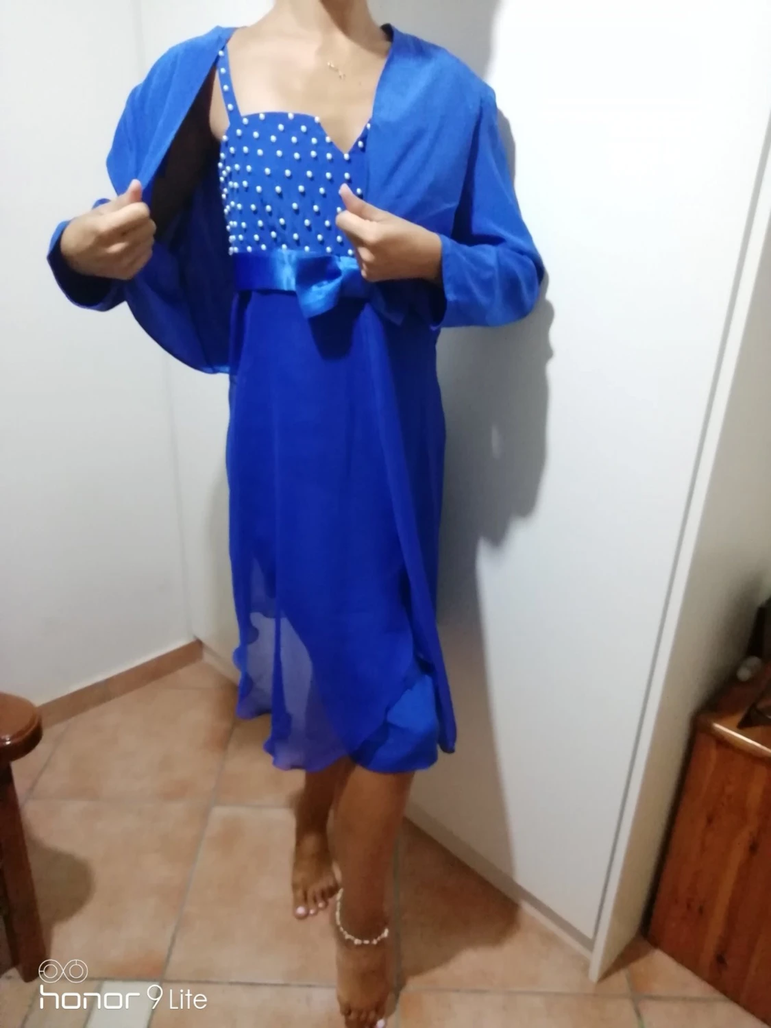Blue dress blaser set