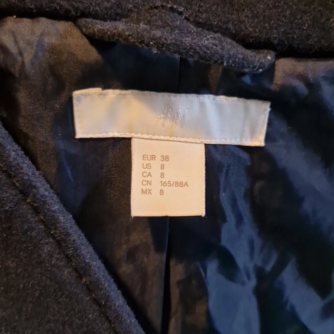 Marinblå vinterkappa - 91