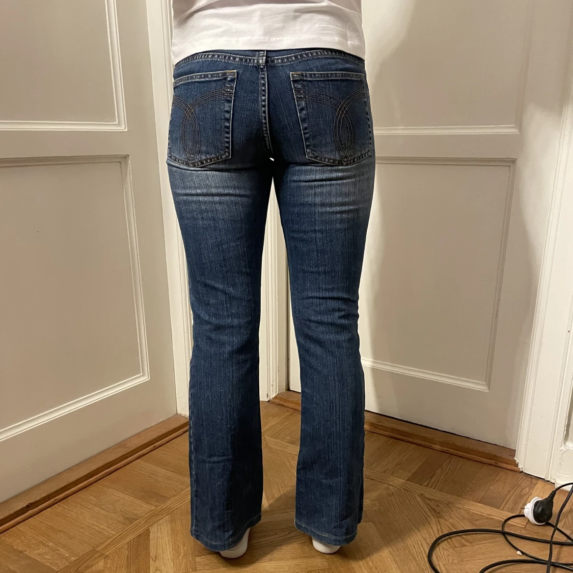 Lågmidjade bootcut jeans  - 90