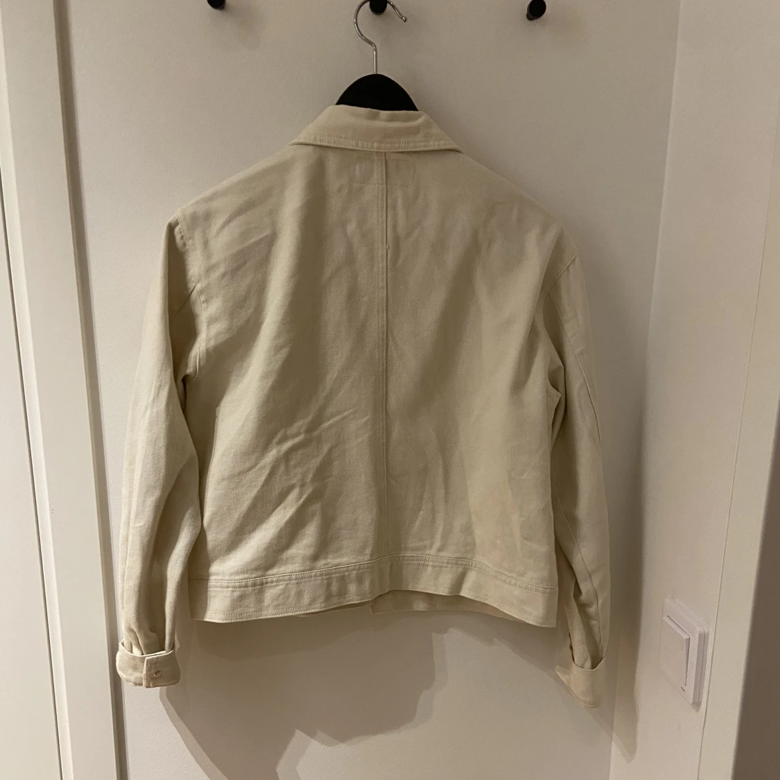 Beige jeansjacka - 90