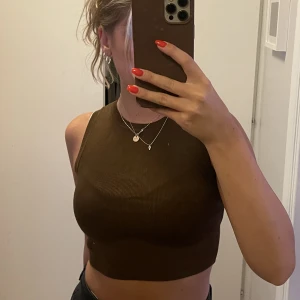 Finstickad topp - Brun topp från zara som säljs då jag aldrig använt den🥰