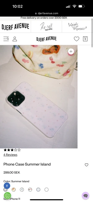 Skal - Summer island mobilskal från Djerf avenue🩵🩷 passar iphone 14 pro max. Den är helt slutsåld på hemsidan oxh fick precis hem min så den är som ny, helt oandvänd