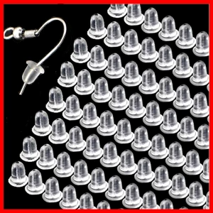 25 PACK Örhängespluppar Gummi - 25 PACK Örhängespluppar Gummi