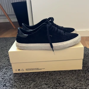 Arigato skir - Sköna Arigato skor!!  Inköpta för ca 1,5 år sedan och knappt använda! Det enda som gör att skorna det använda ut är creaset där bak! Annars är de felfria! Storlek 45! Pris kan diskuteras pga skick osv!