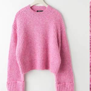 Jättefin stickad rosa tröja från Gina tricot, använd fåtal gånger 