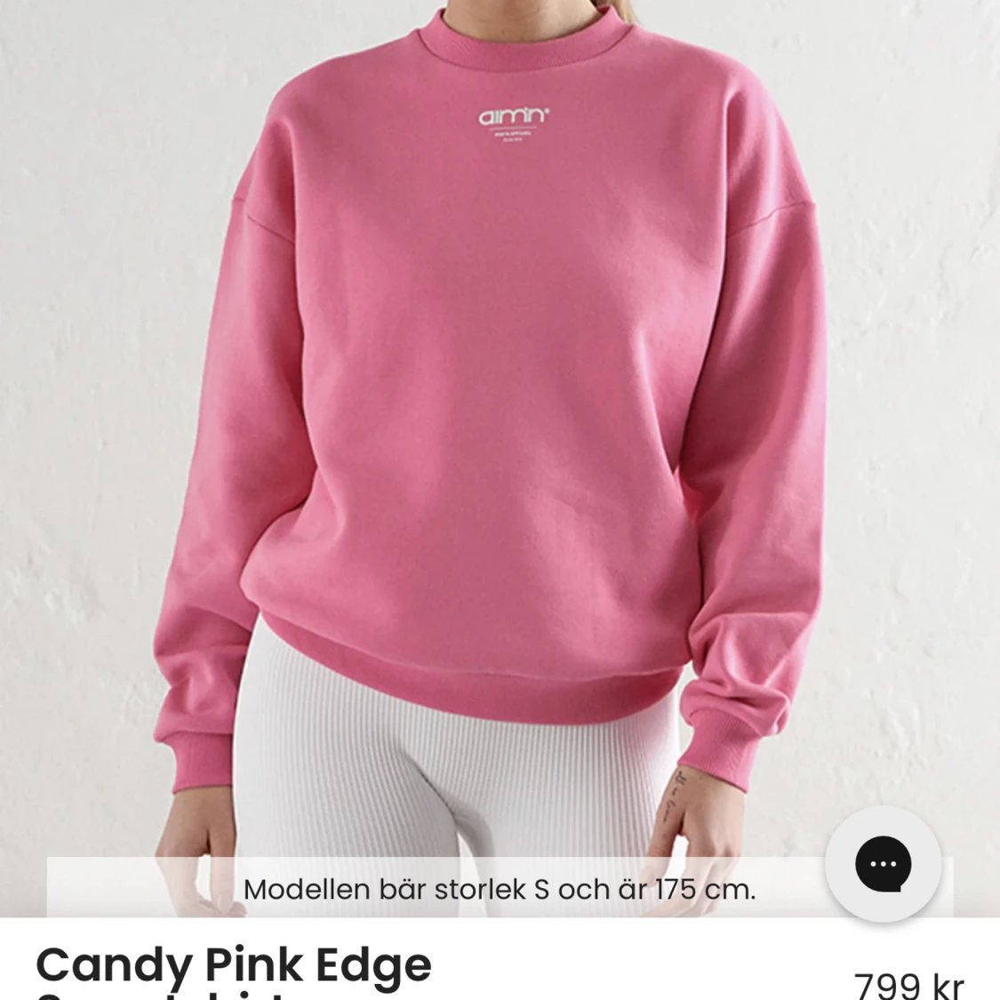 Rosa sweatshirt från Aim’n  - 90