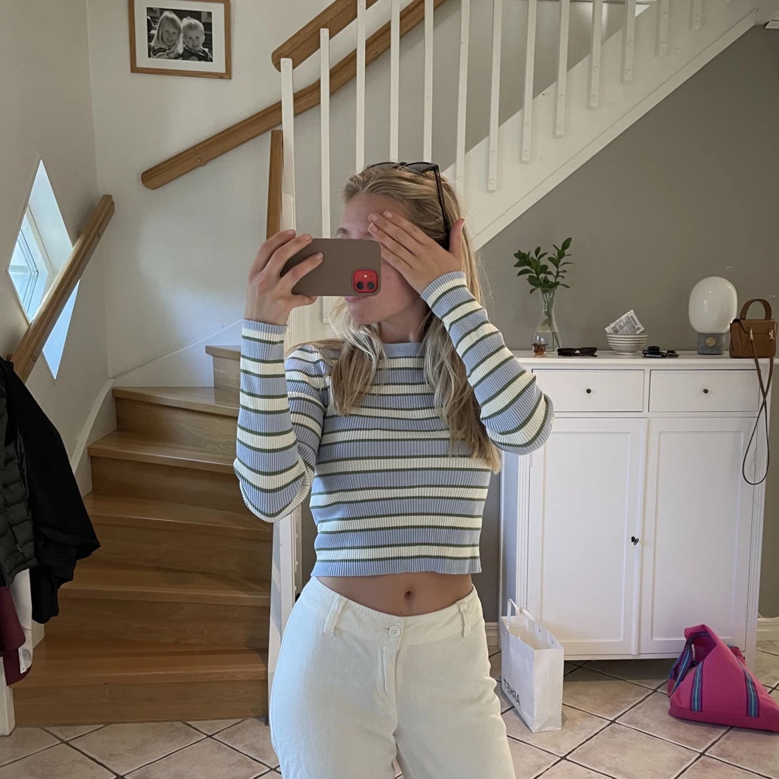 Randig, ribbad tröja