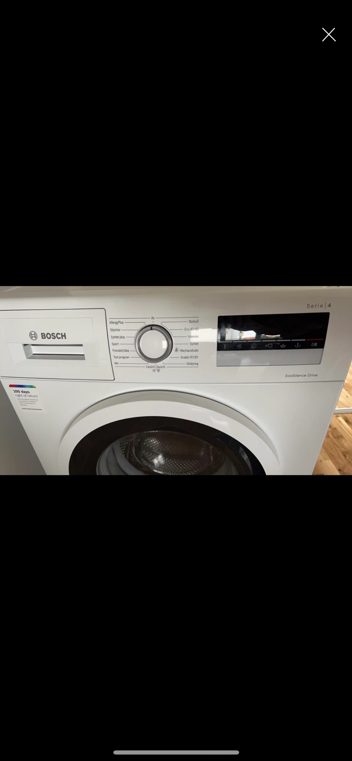 Tvättmaskinen Bosch serie 4  - 90