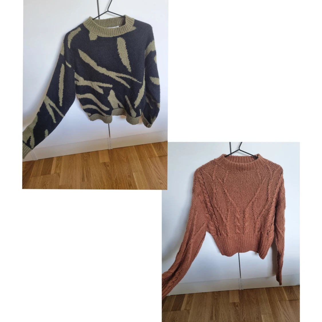 Stickade tröjor storlek S 