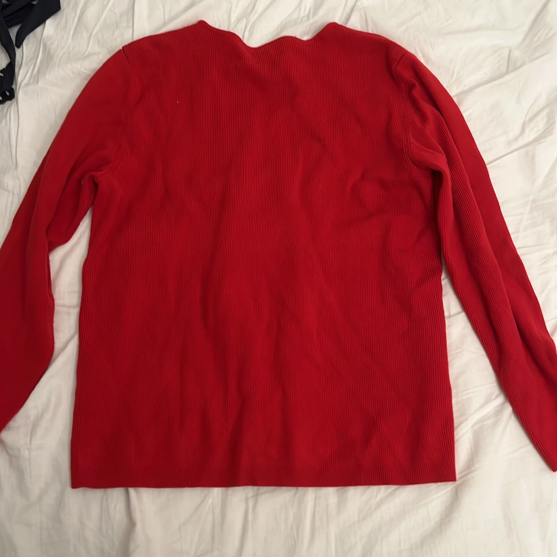 Röd kofta med dragkedja - 90