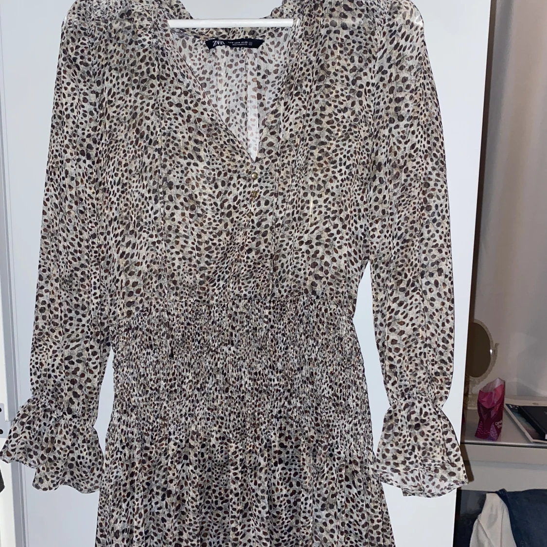 Zara leopard klänning