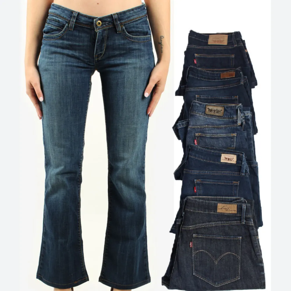Mörk blåa vintadge levis jeans, avklipta i benen så lite kortare än vad orginalet var, kom gärna med eget prisförslag. Obs- skulle säga att dem är lite mindre i stoleken . Jeans & Byxor.