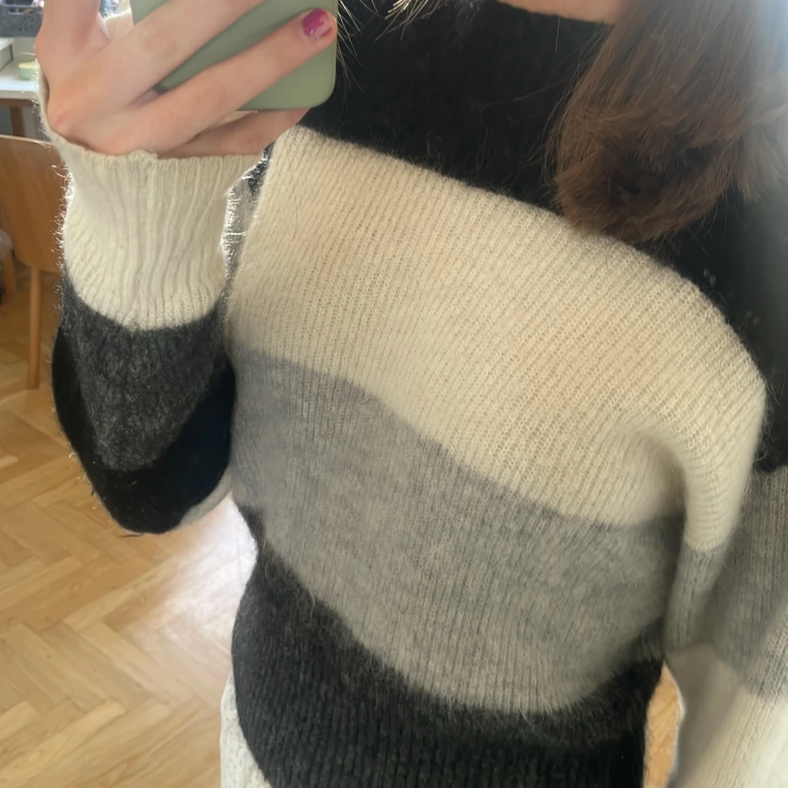 Jätte fin stickad tröja - 91