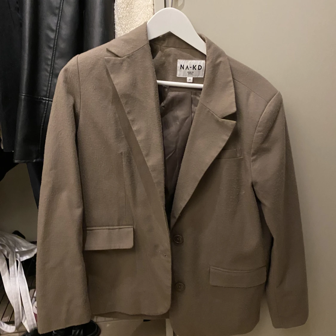 Nakd översize kavaj Brun/beige/greige  - 91