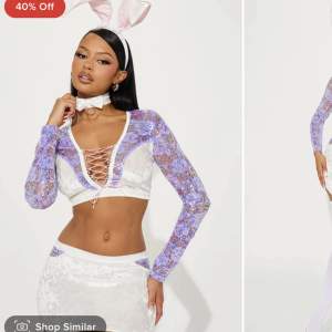 Fashionnova halloween bunny costume 🤍 Aldrig använd 