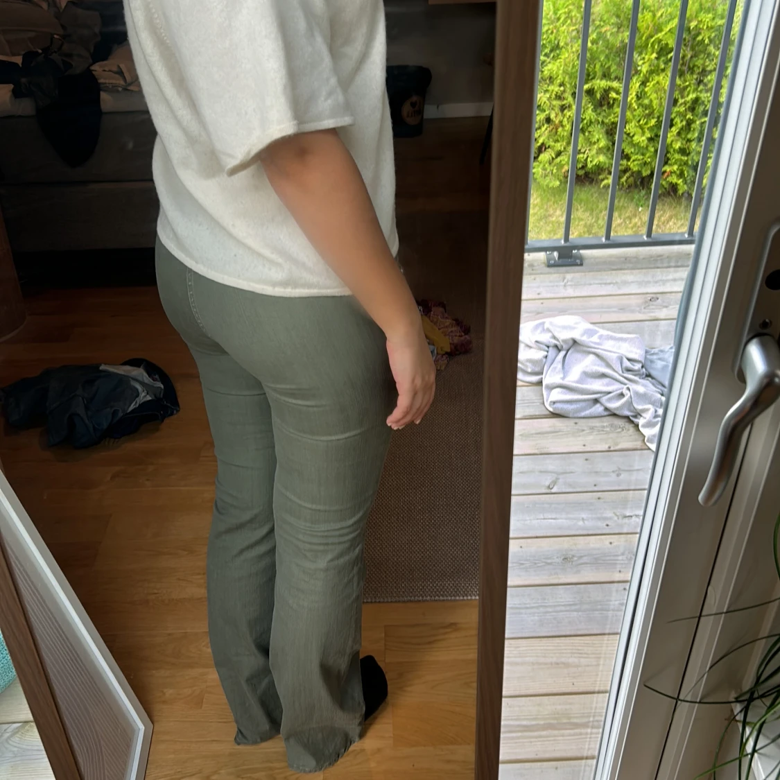 Lågmidjade gröna jeans! - 91