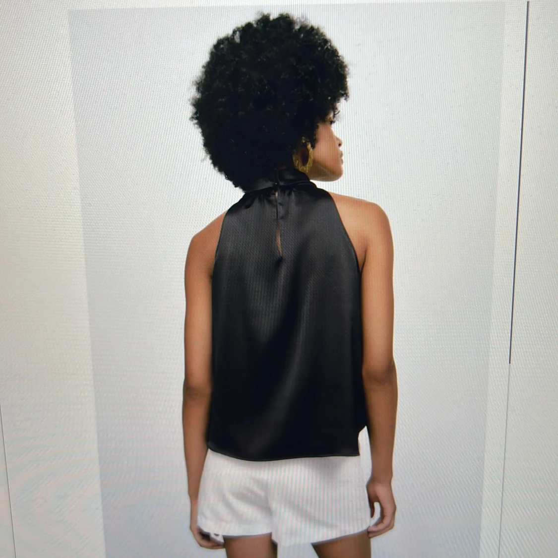 Satin topp med halterneck ZARA - 90