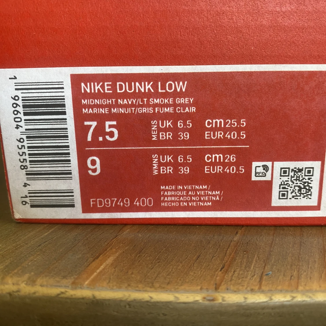 Nike dunk low midnight navy  - 91