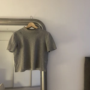 Stickad tshirt - Jättefin stickad t shirt. Köpt på zara för flera år sen så finns inte kvar. Bra skick, inga riktiga defekter. Skriv för föer bilder eller frågor. Säljer då den är för liten för mig.