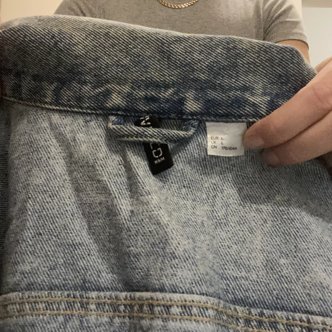 Croppad jeansjacka - 91