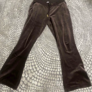 Juicy byxor bruna stl L - Bruna simple juicy byxor, köpte ett tag sen men kom inte till mycke användning eftersom de är stora.