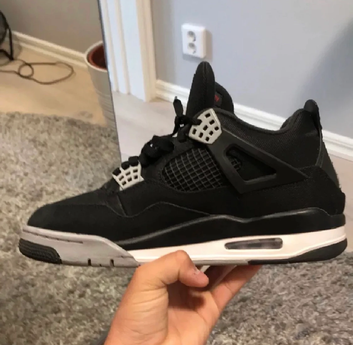 🖤JORDAN 4 BLACK CANVAS🖤 - 91