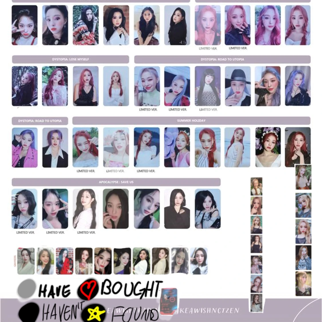 Gahyeon Dreamcatcher kpop Photocard - 90