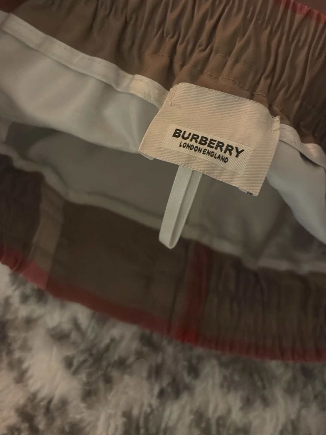 Rutig beige och brun shorts - 3