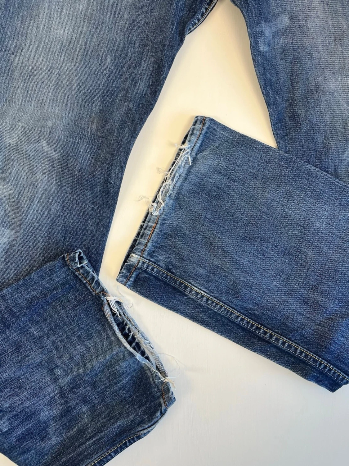 Levi’s 501 W32/L32 Original Fit Jeans Blå Denim Vintage 100% Bomull - 6