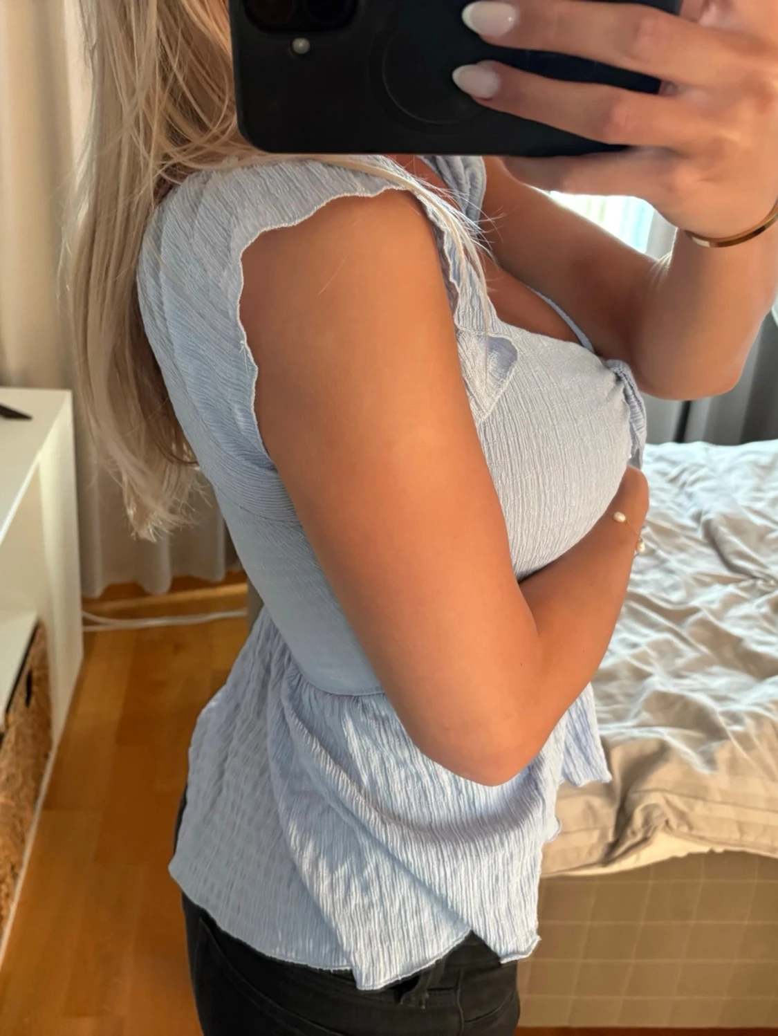 Ljusblå blus - 2