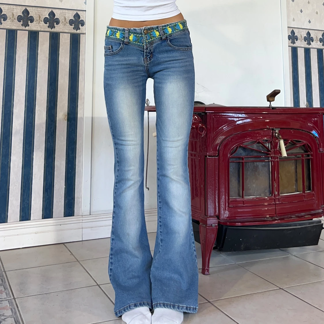 Lågmidjade jeans - 1