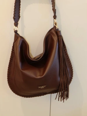 Brown boho bag - Brown. Fits well with laptop or Ipad 13inch 