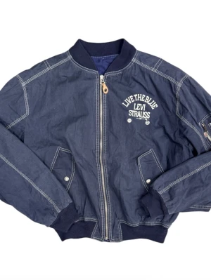 Levi's Navy Bomber Jacket - Levi's Navy Bomber Jacket - Large 