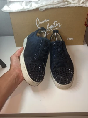 Navy Christian Louboutins - Navy Christian Louboutins} Size 40 passar 41} Box,dustbag,extra snören och kvitto medföljer} Mockan börjar gå till dagarna men mycket kvar att ge} priset är inte hugget i sten} skriv vid funderingar/köp}