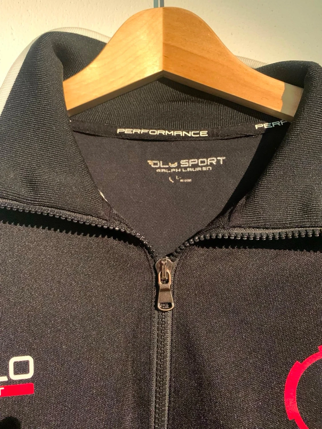 Svart zip hoodie från Polo Sport - 1