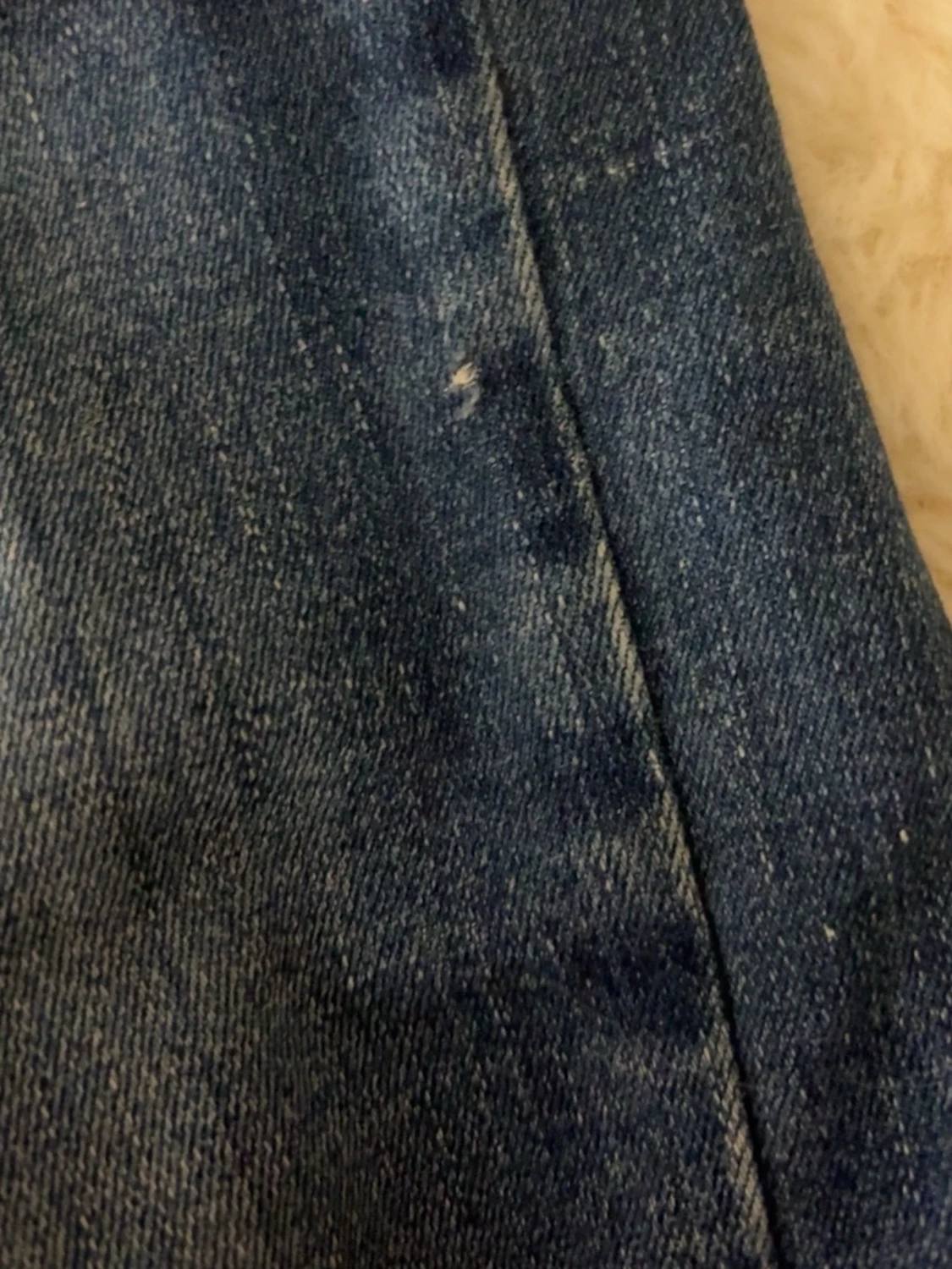 Blå bootcut jeans med låg midja - 3