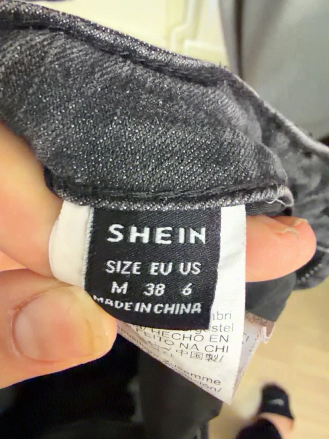 Grå bootcut jeans  - 2