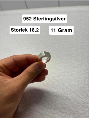 925 Silver klackring - Hh