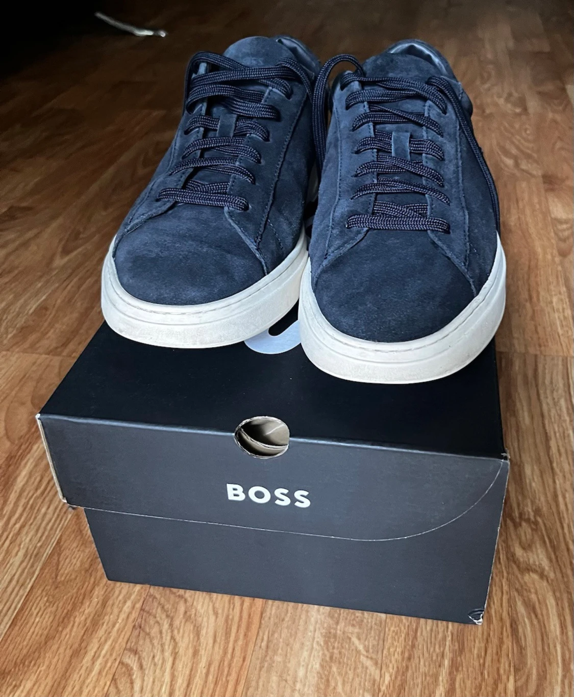 Mörkblå mockasneakers från BOSS - 3